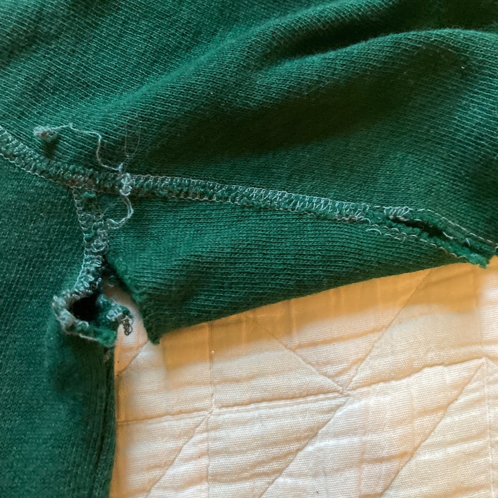 Kelly Green vintage raglan sweatshirt - Picture 3 of 4